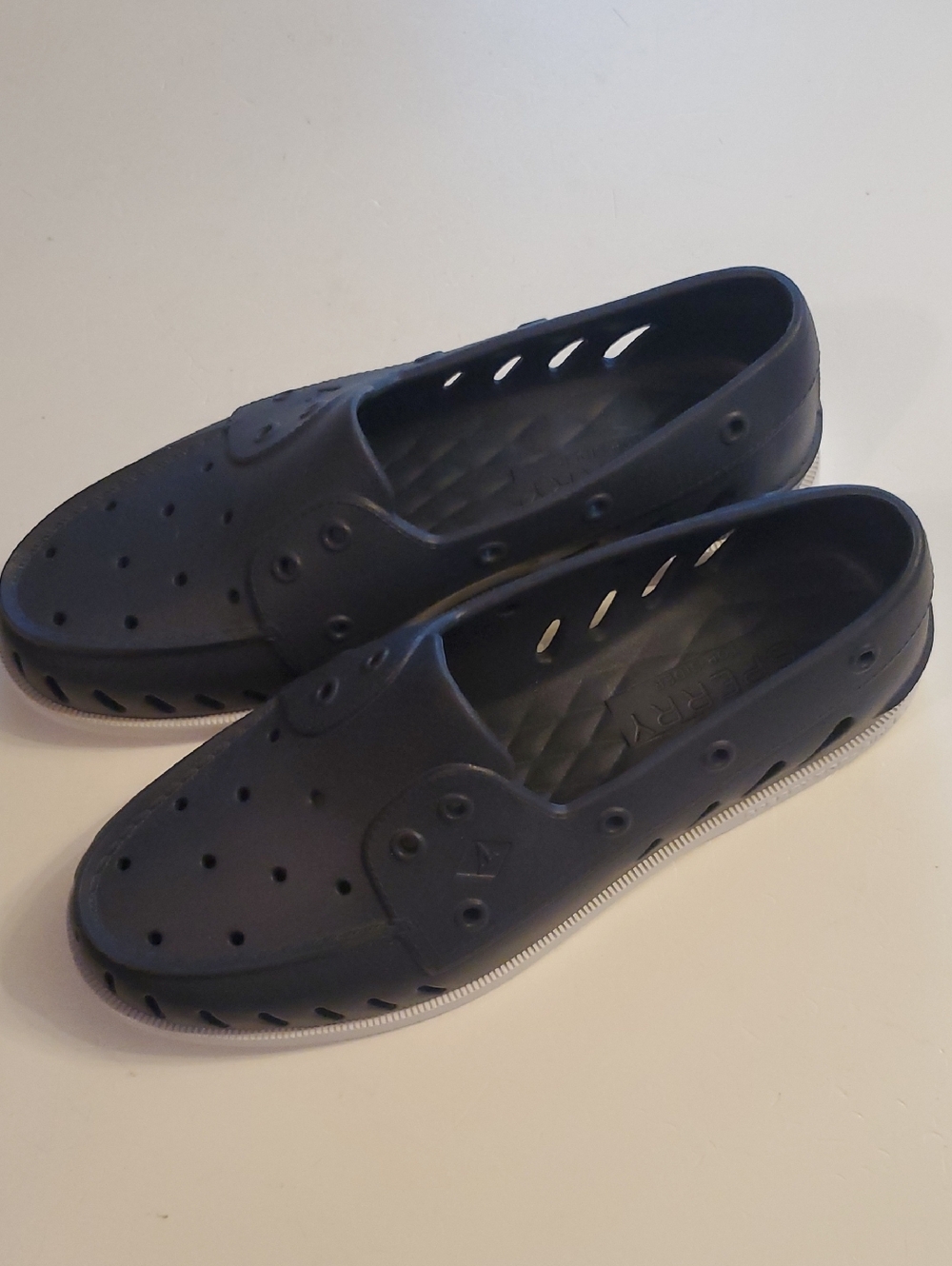 Sperry Navy Slip-On Ventilated Loafers